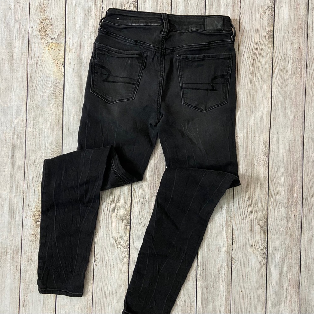 American Eagle Black/ Grey Jeggings